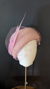 Audrey Pale Pink Vintage Pillbox