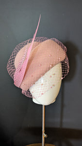 Audrey Pale Pink Vintage Pillbox