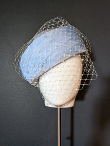 The Twiggy - Very Vintage Powder Blue Feather Piece