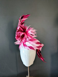 Statement Pink Multi Feather Swirl