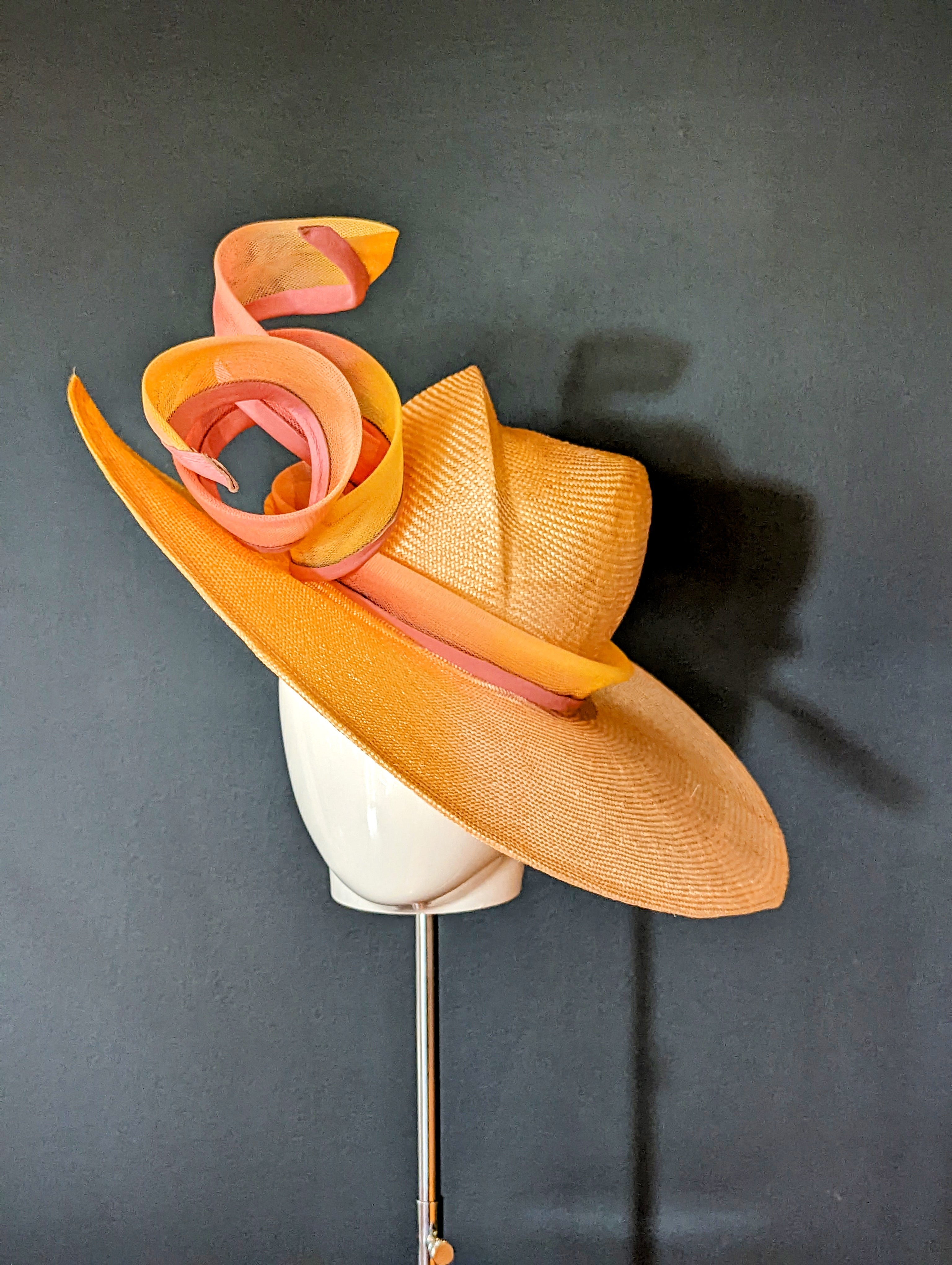 Sunset Ombre Straw Wide Brim