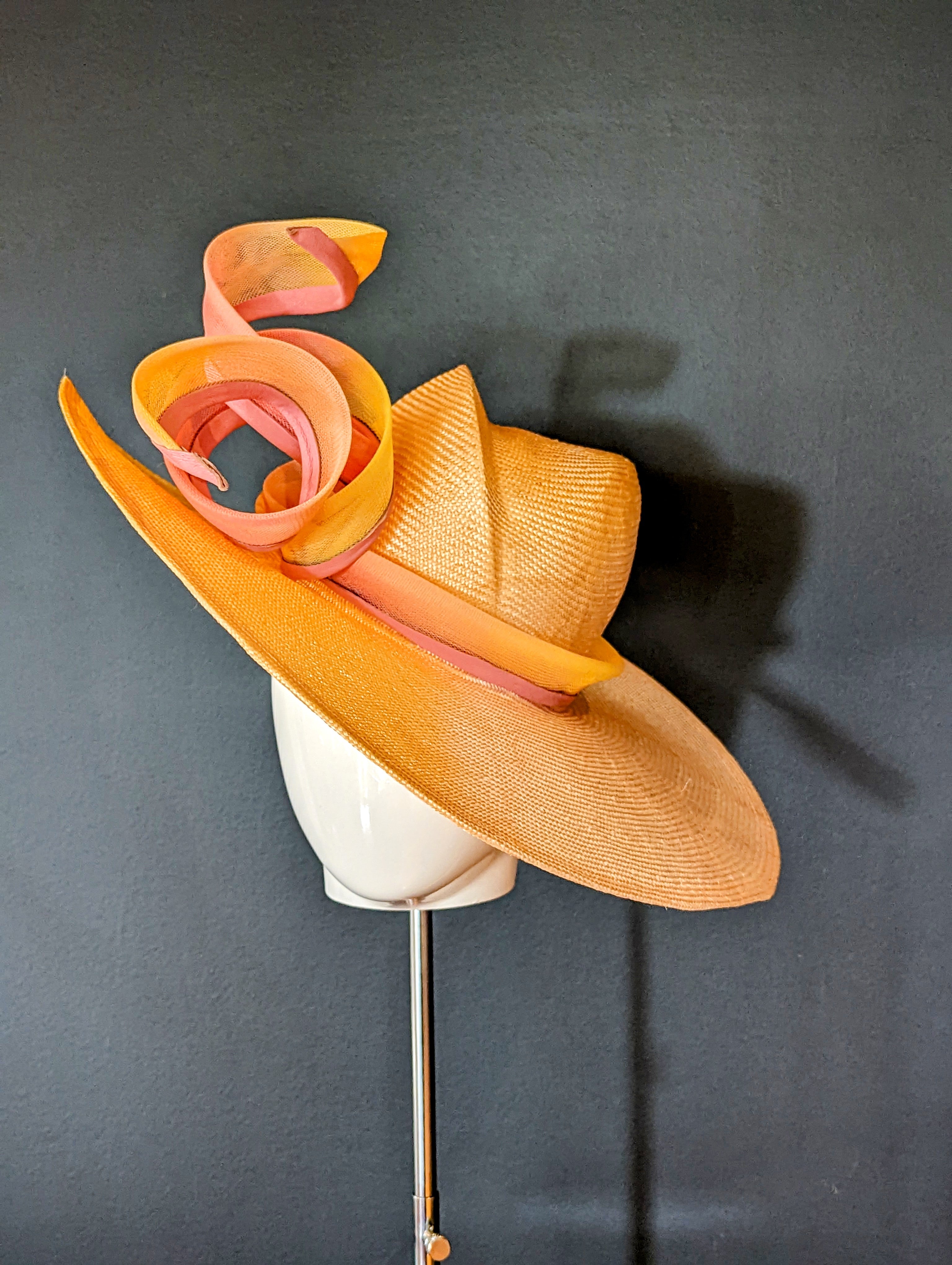 Sunset Ombre Straw Wide Brim