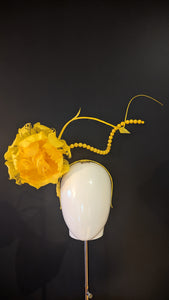 Yellow Sculpted Bead Bloom