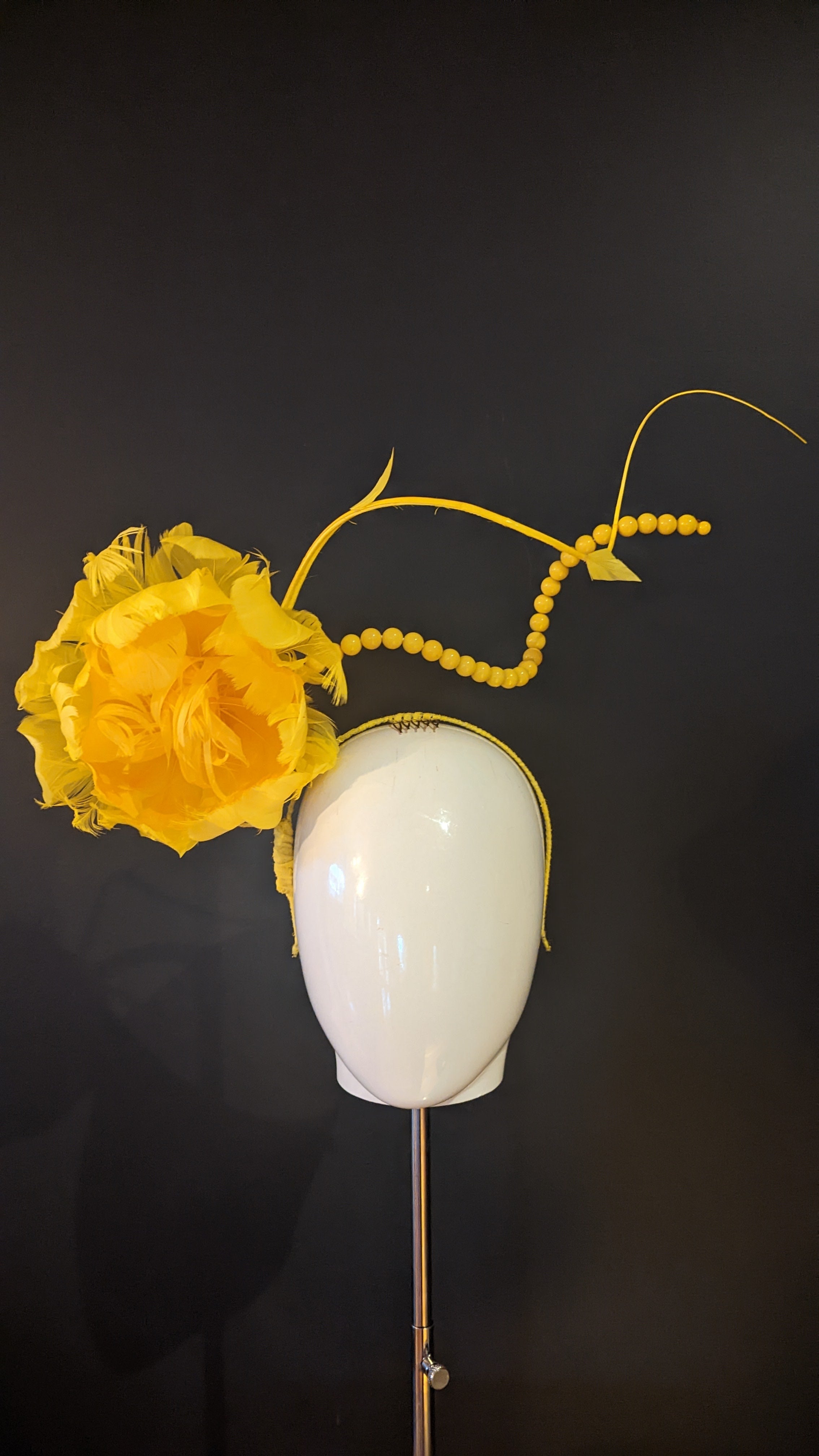 Yellow Sculpted Bead Bloom