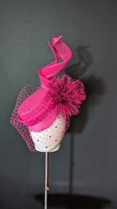 Azia Hot Pink Baker Boy Cap